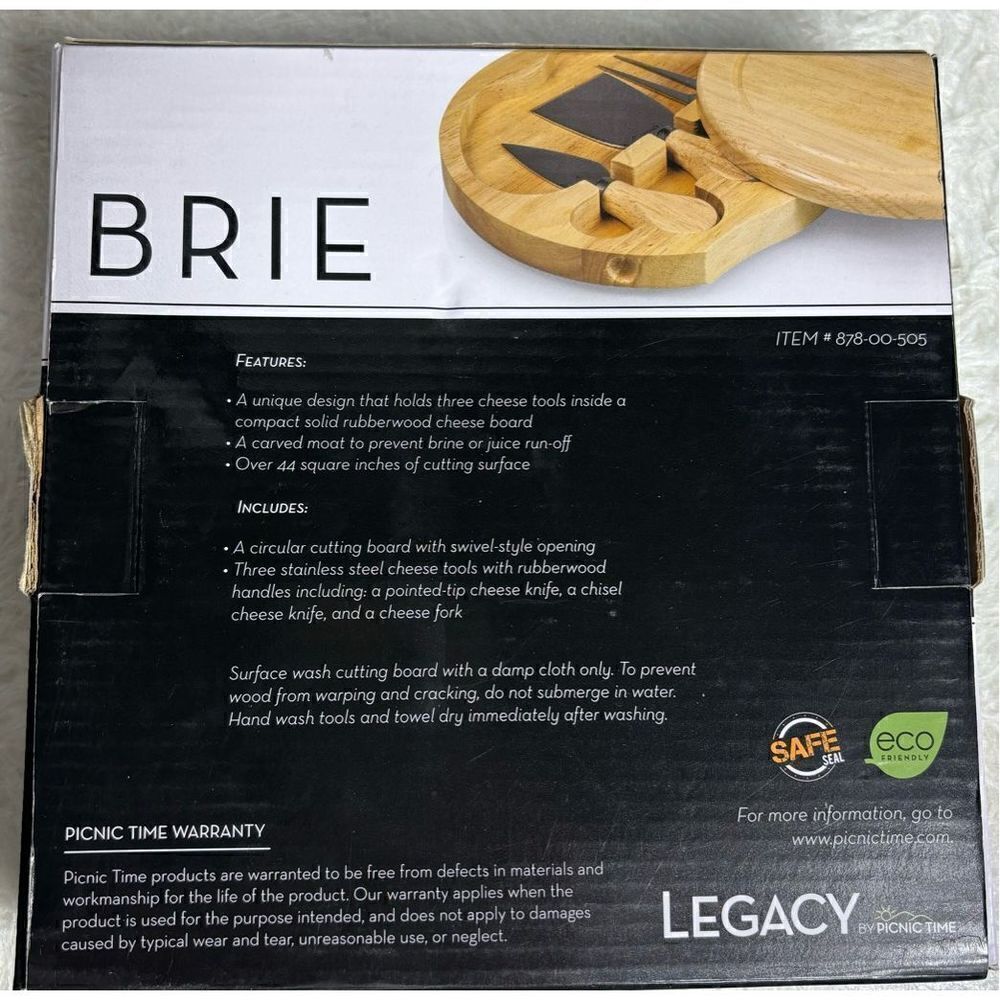 Brie Cheese Board and Tool Set - Picture 3 of 4